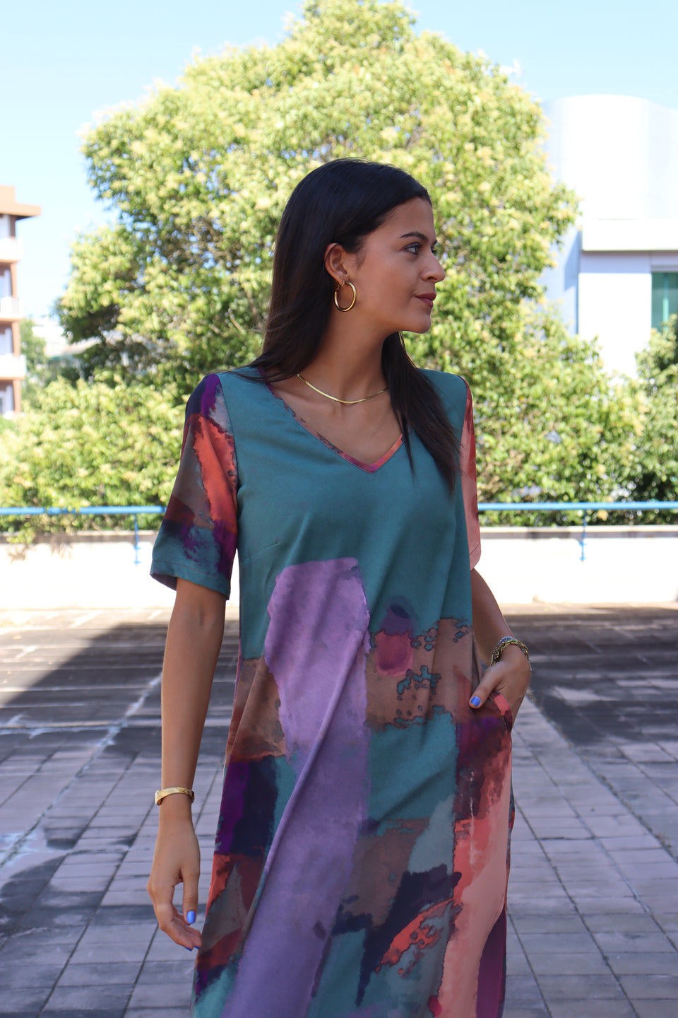 Vestido Aguarela